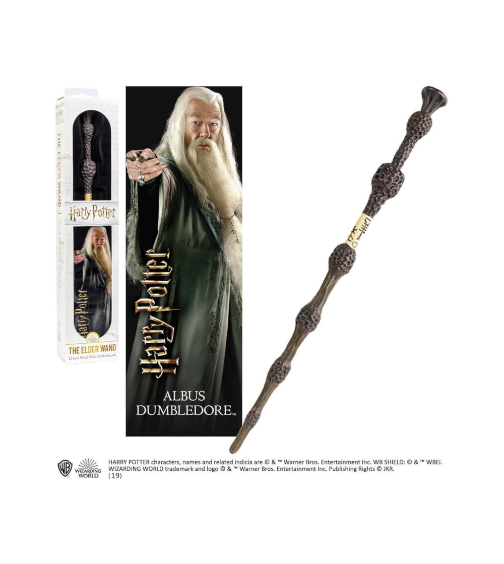 Set Varita Y Marca Páginas Dumbledore (Sauco)