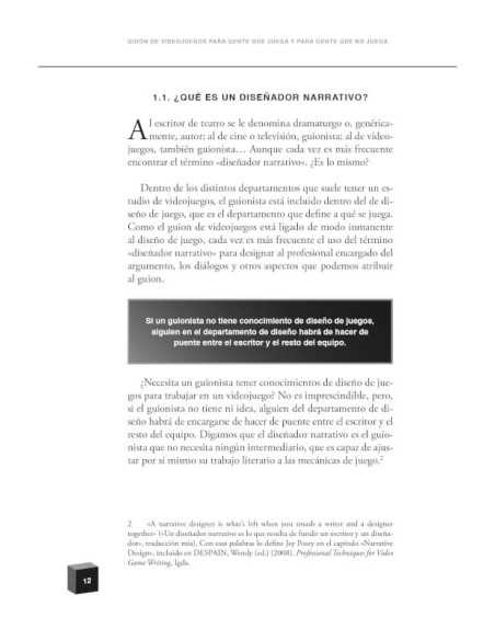 Guion De Videojuegos. Para Gente Que Juega Y Para Gente Que No Juega