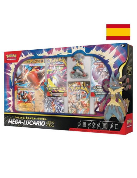 Caja Coleccion Con Figura Mega-Lucario EX Español